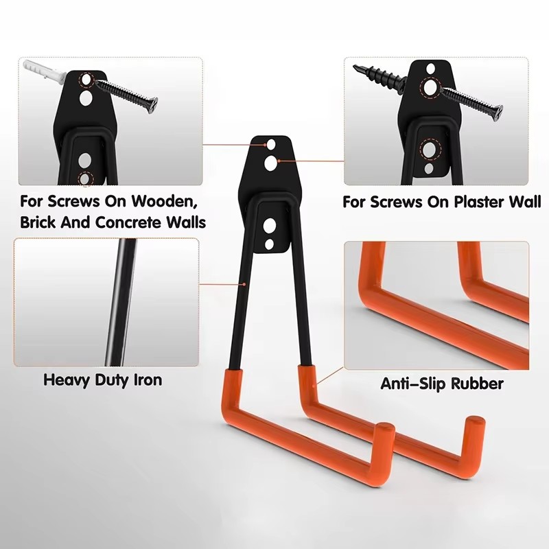 Heavy Equipment Storage - Garage Storage Utility Hooks,Garage Garden Tool
