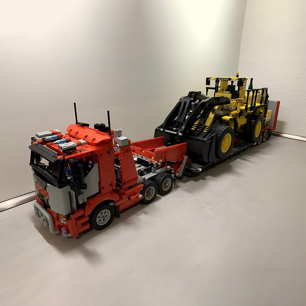 Heavy Equipment Lego - New MOC Engineering Container Tractor Heavy