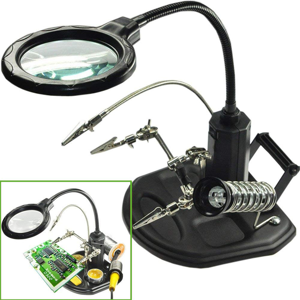 Heavy Equipment Glass - FEITA Helping Hands Soldering Magnifier Station