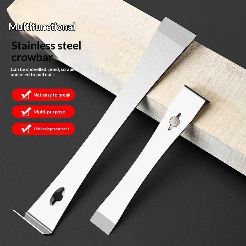 Heavy Equipment Scraper - Heavy Duty Stainless Steel Pry Bar