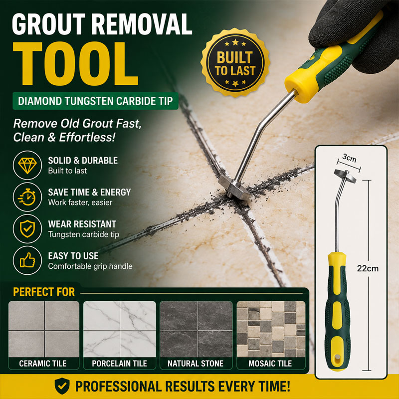 Heavy Equipment Scraper - Tungsten Carbide Diamond Grooving Chisel Grout