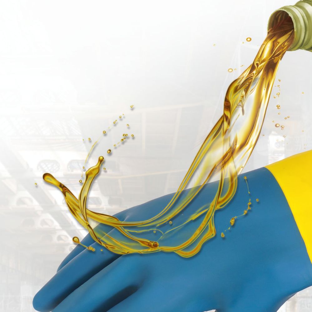 Yellow Blue Work Gloves Waterp - Heavy Equipment Yellow 评论和价格