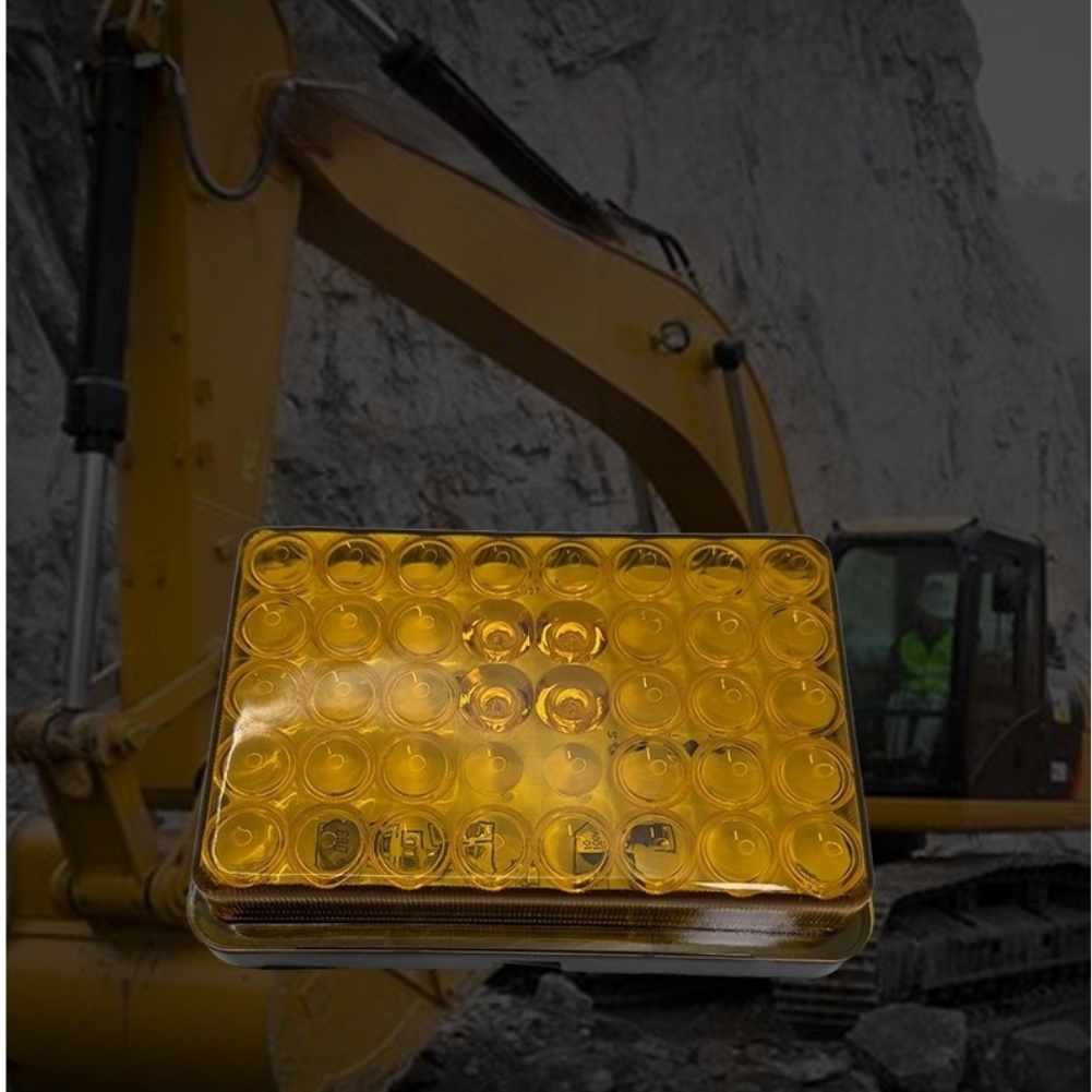1pc LED Indicator Light Yellow - Heavy Equipment Yellow 评论和价格