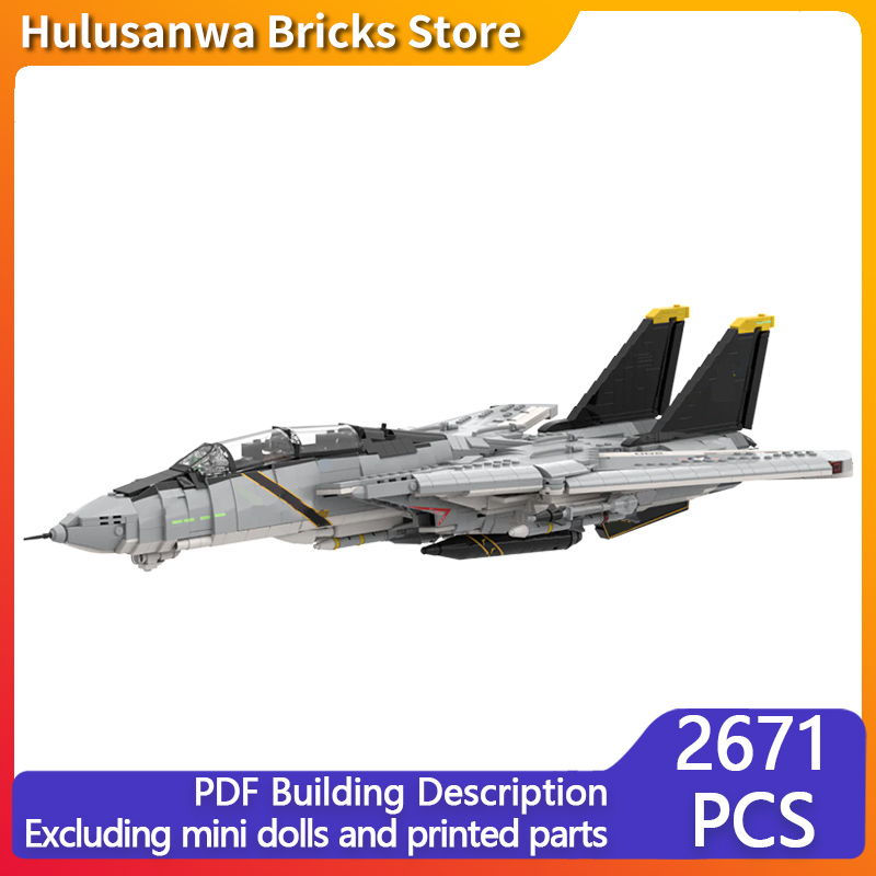 F-14A Heavy Fighter Jets Model - Heavy Equipment Lego 评论和价格