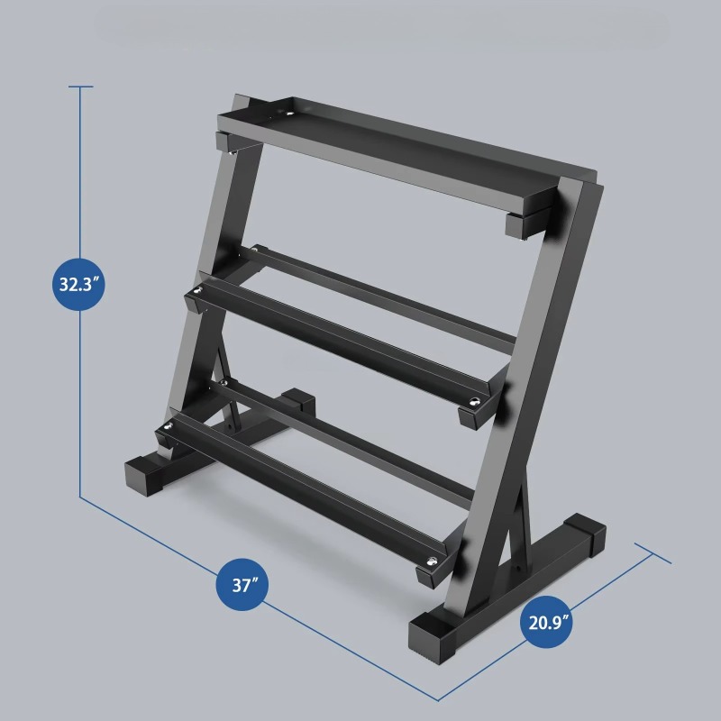 3-Tier Dumbbell Storage Rack 8 - Heavy Equipment Training 评论和价格