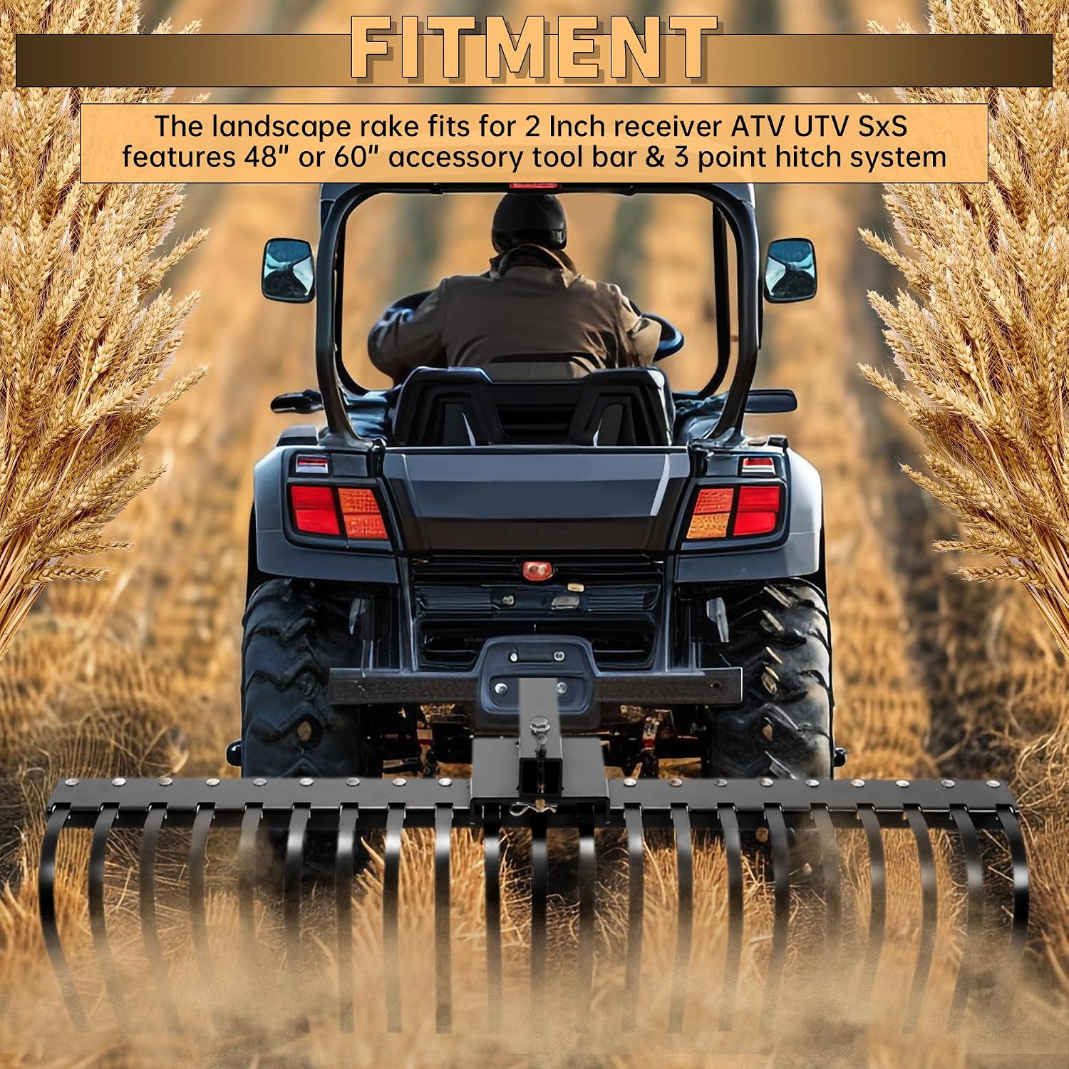 Landscape Rake Pine Straw Tow  - Heavy Equipment Landscaping 评论和价格