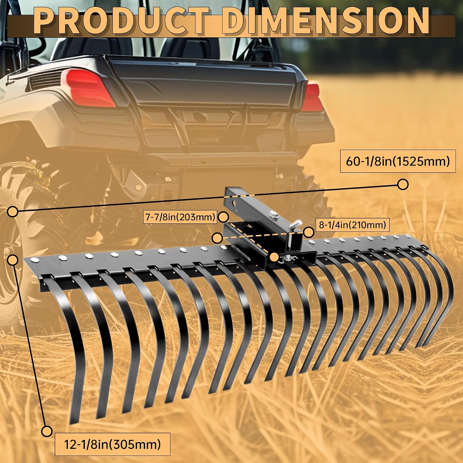 Landscape Rake Pine Straw Tow  - Heavy Equipment Landscaping 评论和价格
